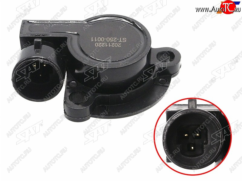 319 р. Датчик положения дроссельной заслонки LADA 21089910111215 86-13 CHEVROLET NIVA 02-20 SAT ST-250-0011  с доставкой в г. Пермь