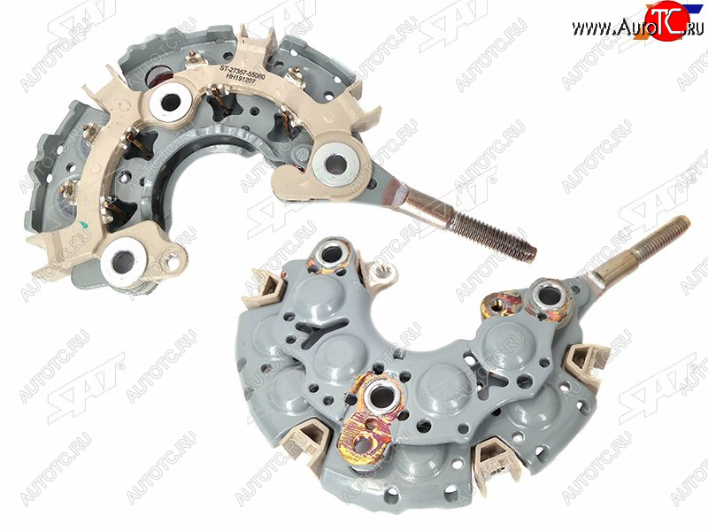 969 р. Диодный мост генератора TOYOTA 2C1FZ3VZ5VZ4AF12NZFE (8 диодов) SAT ST-27357-55080  с доставкой в г. Пермь