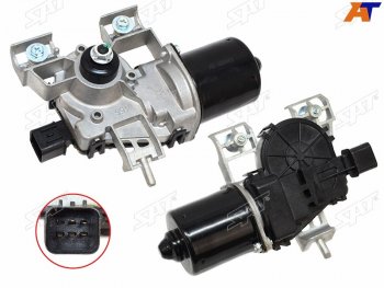 3 099 р. Мотор трапеции стеклоочистителя Hyundai Solaris 17-20  Kia Rio 16-20  Hyundai Accent 17-22 SAT ST-299-0002  с доставкой в г. Пермь. Увеличить фотографию 1