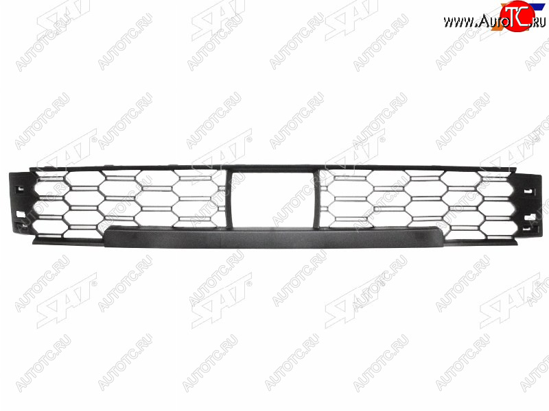 1 299 р. Нижняя решетка переднего бампера SAT Skoda Rapid MK2 (2019-2025) (под датчик дистанции)  с доставкой в г. Пермь