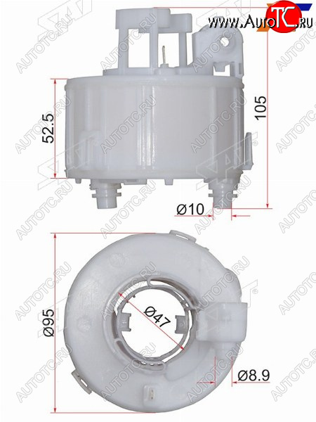 579 р. Фильтр топливный погружной HYUNDAI SOLARIS 10-IX35 10-KIA RIO 10-SORENTO 09- SAT ST-31112-1R000  с доставкой в г. Пермь