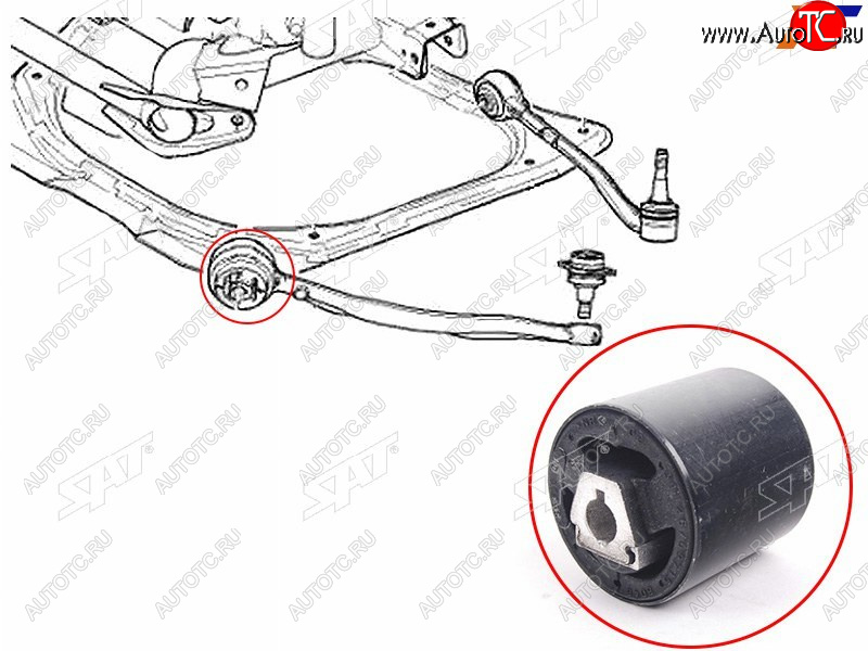 989 р. Сайлентблок BMW X5 99-06 SAT ST-31126769715  с доставкой в г. Пермь
