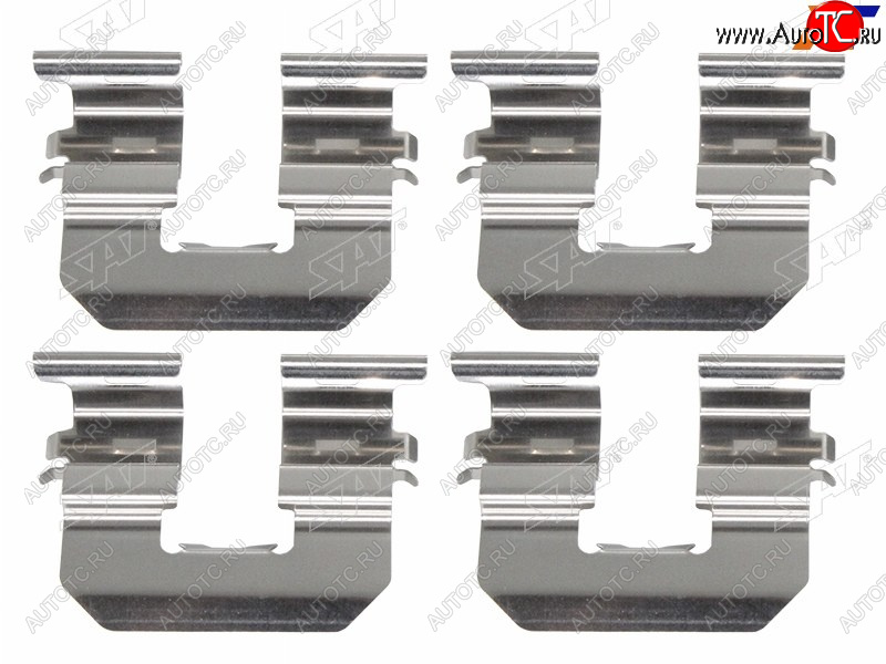 224 р. Комплект монтажный тормозных колодок RR HYUNDAI SOLARIS 10-ACCENT 11-19KIA RIO 10- SAT ST-349-0009  с доставкой в г. Пермь