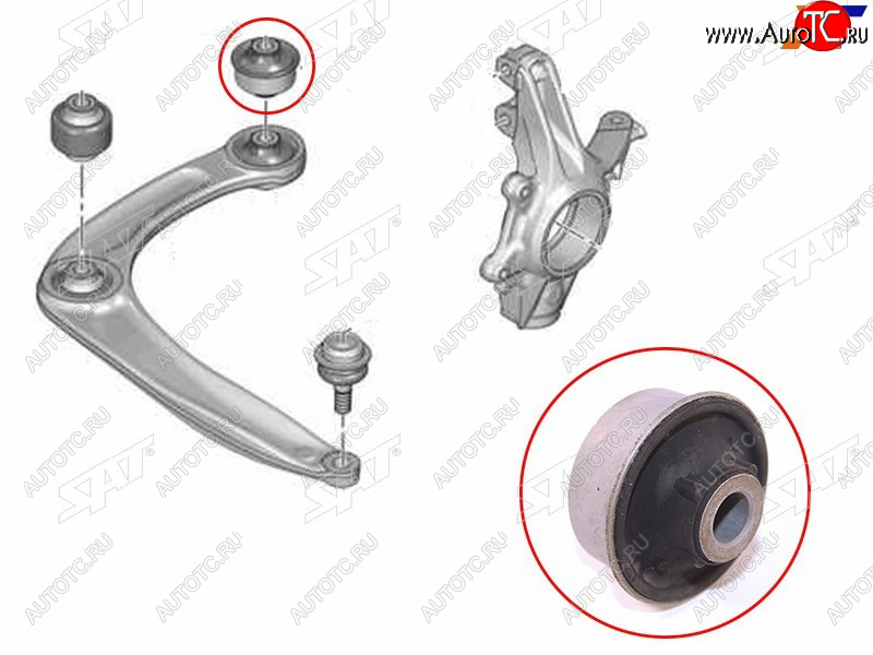 439 р. Сайлентблок Citroen Berlingo 08-22  C4 04-11  Peugeot 308 07-15  Citroen DS4 12-  DS5 12-15  Pe SAT ST-352392  с доставкой в г. Пермь