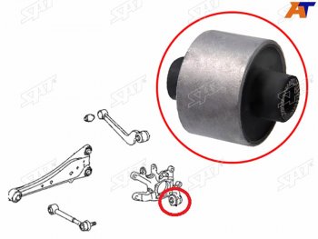 799 р. Сайлентблок Toyota Avensis (T270) 08-18  Corolla (E150) 06-13  Harrier (XU60) 17-20  RAV4 (XA30,X SAT ST-42305-42020-U  с доставкой в г. Пермь. Увеличить фотографию 1