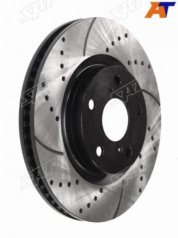 Диски тормозные передние перфорированный Ø296mm SAT Toyota RAV4 XA30 5 дв. 2-ой рестайлинг (2010-2013)