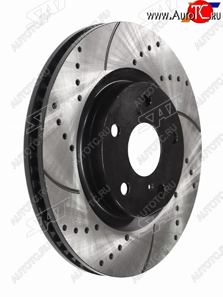 9 299 р. Диски тормозные передние перфорированный Ø296mm SAT  Toyota Camry ( XV40,  XV50) - RAV4  XA30  с доставкой в г. Пермь