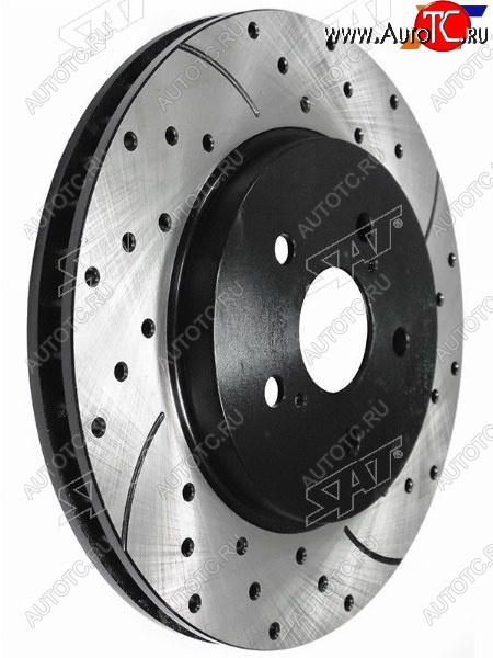 9 299 р. Диски тормозные передние перфорированные Ø299mm SAT  Lexus RX330  XU30 (2003-2006), Toyota Harrier ( XU30,  XU60,  XU80) (2003-2025)  с доставкой в г. Пермь