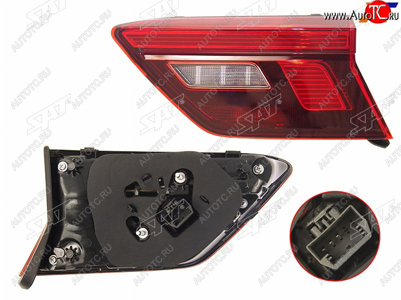 6 999 р. Правый фонарь (LED, внутренний) SAT Volkswagen Tiguan Mk2 дорестайлинг (2016-2020)  с доставкой в г. Пермь
