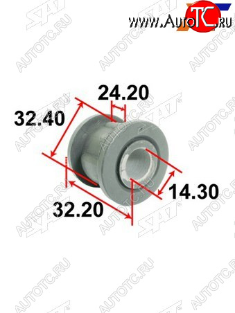 196 р. Втулка рулевой рейки Toyota Land Cruiser (J100) 98-07  Lexus LX 98-07  Toyota Land Cruiser Cygnus SAT ST-45522-60010  с доставкой в г. Пермь