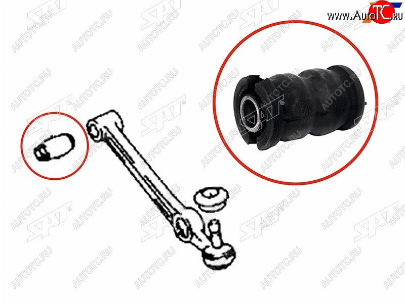 256 р. Сайлентблок Toyota Camry (XV30,XV40,XV50) 01-21  Harrier (XU30) 03-13  Daihatsu Atrai 99-05  Siri SAT ST-48069-97401B  с доставкой в г. Пермь