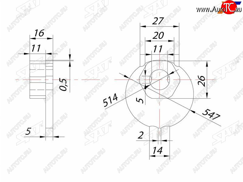 236 р. Гайка эксцентрика нижнего рычага TOYOTA FJ CRUISERSURFLAND CRUISERPRADOLEXUS GXLX470 98- SAT ST-48198-60011  с доставкой в г. Пермь