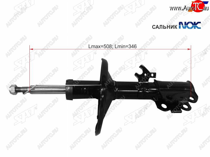 3 399 р. Стойка передняя LH SAT Toyota Sprinter E110 дорестайлинг седан (1995-1997)  с доставкой в г. Пермь