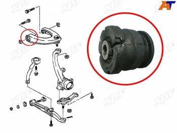 329 р. Сайлентблок Toyota Crown 95-07  Mark II (X90,X100,X110) 92-04  Lexus IS 98-05  Toyota Altezza 98- SAT ST-48632-30100  с доставкой в г. Пермь. Увеличить фотографию 1