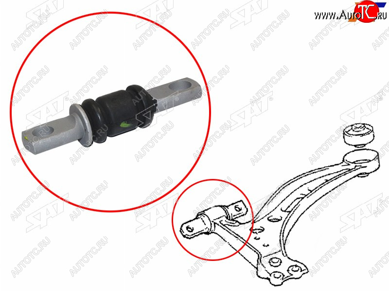 539 р. Сайлентблок Toyota Allion (T240,T260) 01-21  Avensis (T250) 03-08  Caldina (T240) 02-07  Camry (X SAT ST-48654-33040  с доставкой в г. Пермь