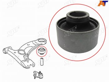 379 р. Сайлентблок Toyota Gaia 98-04  Ipsum (SXM10) 96-01  Nadia 98-03 (Снизу Перед) SAT ST-48655-44010  с доставкой в г. Пермь. Увеличить фотографию 1