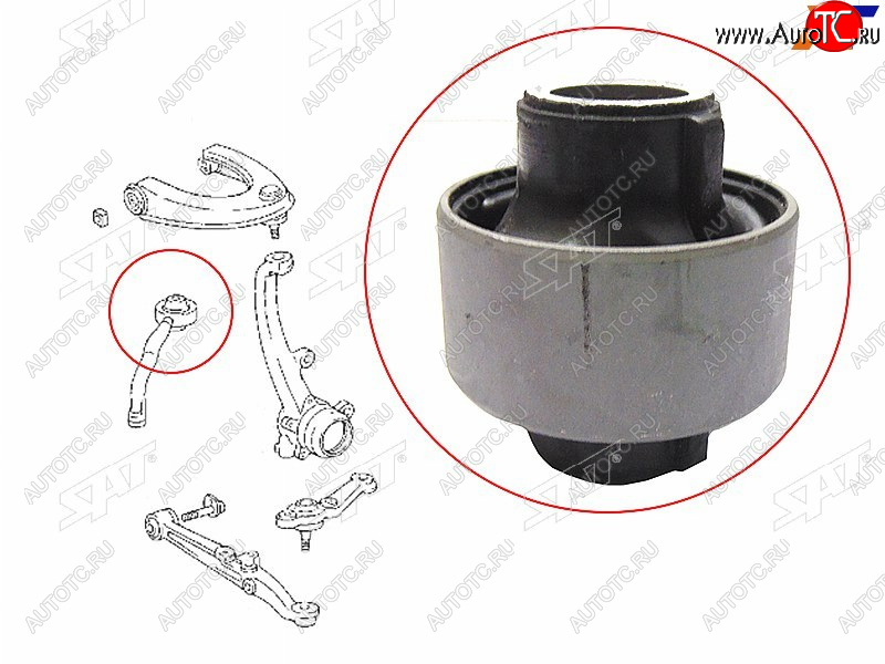 449 р. Сайлентблок Toyota Crown 95-07  Mark II (X90,X100,X110) 92-04  Lexus IS 98-05  Toyota Altezza 98- SAT ST-48655-22030  с доставкой в г. Пермь