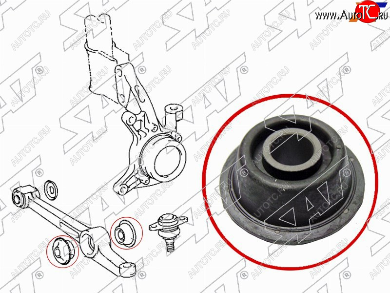 280 р. Сайлентблок Toyota Camry Japan 94-98  Vista 90-98  Camry UAEUSA 91-96 SAT ST-48674-32110  с доставкой в г. Пермь