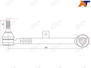 1 239 р. Тяга задняя поперечная TOYOTA ARISTOBREVISCROWNMARK2PROGRESVEROSSALEXUS GSSC300400 97- SAT ST-48705-30080  с доставкой в г. Пермь. Увеличить фотографию 1