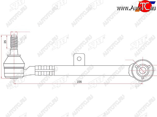 1 239 р. Тяга задняя поперечная TOYOTA ARISTOBREVISCROWNMARK2PROGRESVEROSSALEXUS GSSC300400 97- SAT ST-48705-30080  с доставкой в г. Пермь