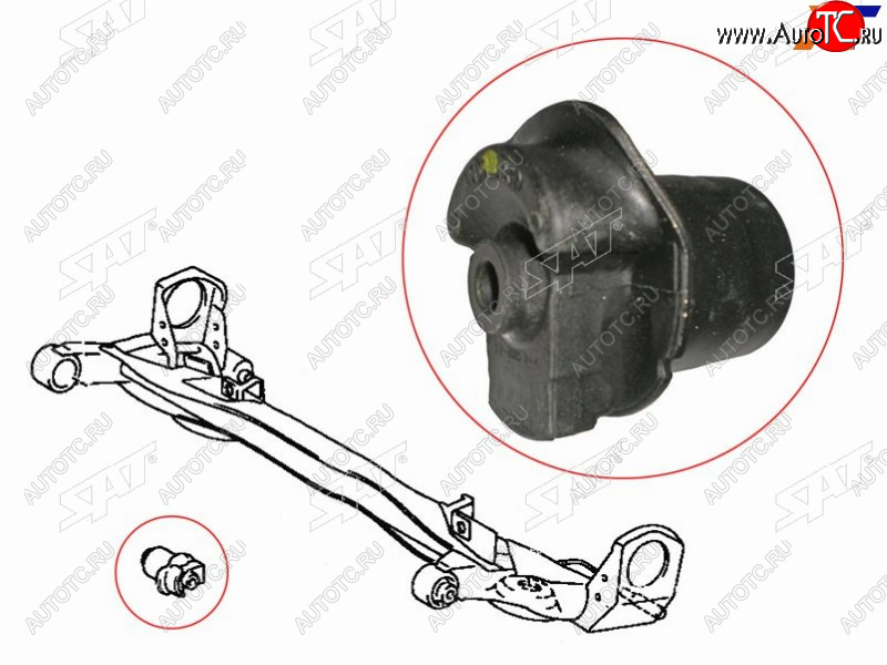 1 199 р. Сайлентблок Toyota Gaia 98-04  Ipsum (SXM10) 96-01  Nadia 98-03 (Зад) SAT ST-48725-44010  с доставкой в г. Пермь