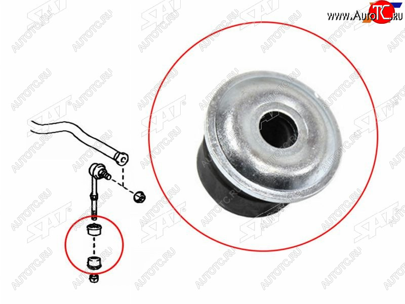 89 р. Втулка линка TOYOTA AURISBLADERUMIONMARK X ZIORAV4 05- NO.2 SAT ST-48817-42021  с доставкой в г. Пермь