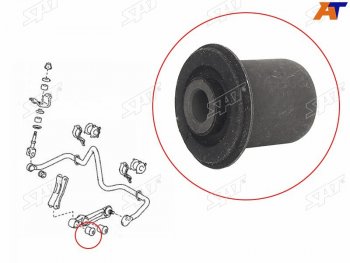 599 р. Сайлентблок Toyota Land Cruiser (J200) 07-21 (Слева) SAT ST-48849-60090  с доставкой в г. Пермь. Увеличить фотографию 1