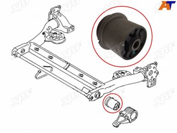 1 699 р. Сайлентблок Audi A6 97-05  Volkswagen Passat 96-05  Audi S6 99-04  Skoda Superb 02-08 (Справа=Сле SAT ST-4B0501521E  с доставкой в г. Пермь. Увеличить фотографию 1