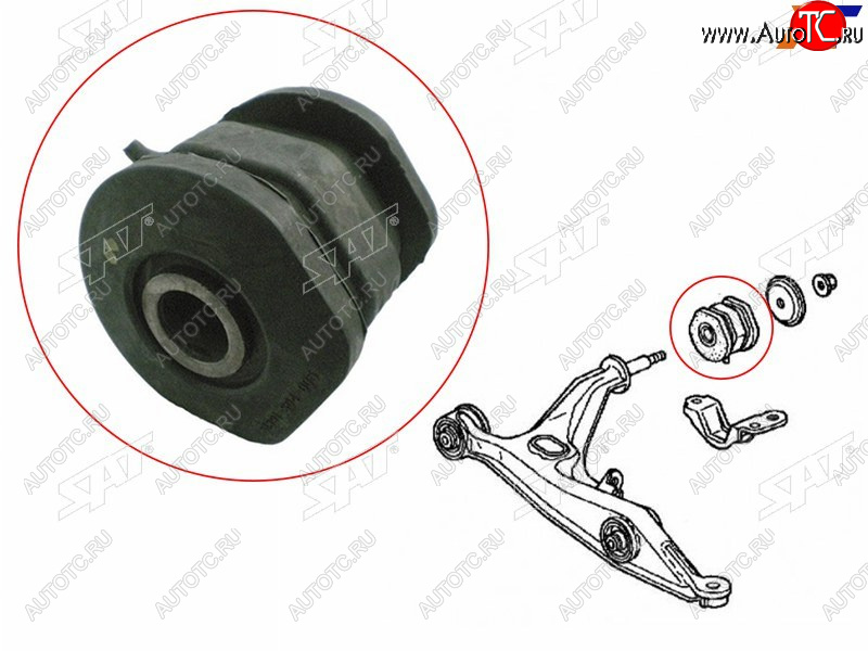 439 р. Сайлентблок Honda Civic 95-00  Civic Ferio 95-00  CR-V 95-01  Stepwgn 96-05 (Перед) SAT ST-51391-S04-005  с доставкой в г. Пермь