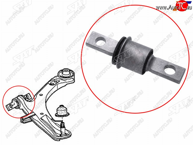 849 р. Сайлентблок переднего рычага передний HONDA STEPWGN 05-09 SAT ST-51391-SLJ-902  с доставкой в г. Пермь