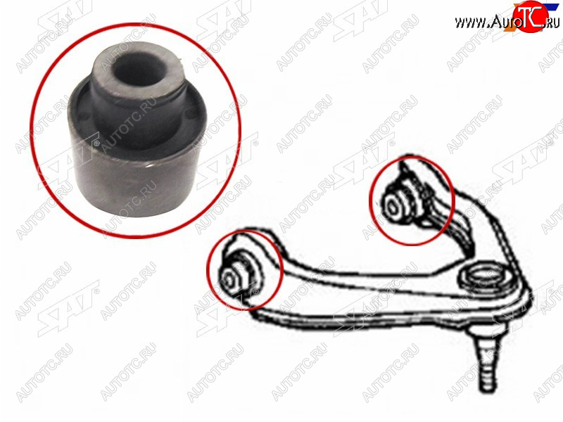 236 р. Сайлентблок Honda Civic 95-00  Civic Ferio 95-00  CR-V 95-01  Domani 92-00 (Сверху Перед) SAT ST-51450-S04-013  с доставкой в г. Пермь