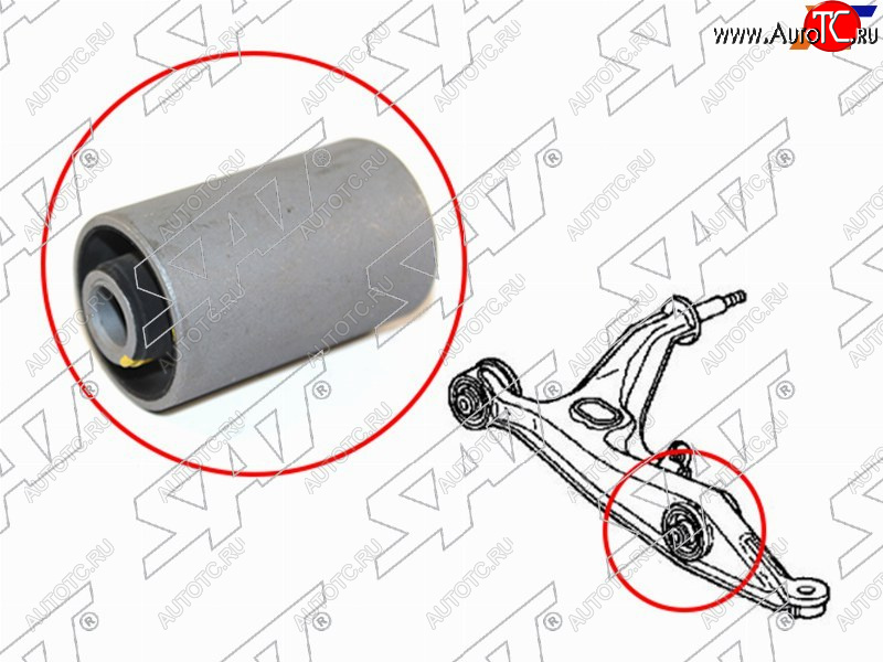 359 р. Сайлентблок Honda Civic 95-00  Civic Ferio 95-00  CR-V 95-01  Domani 97-00 (Перед) SAT ST-51810-S04-G00  с доставкой в г. Пермь
