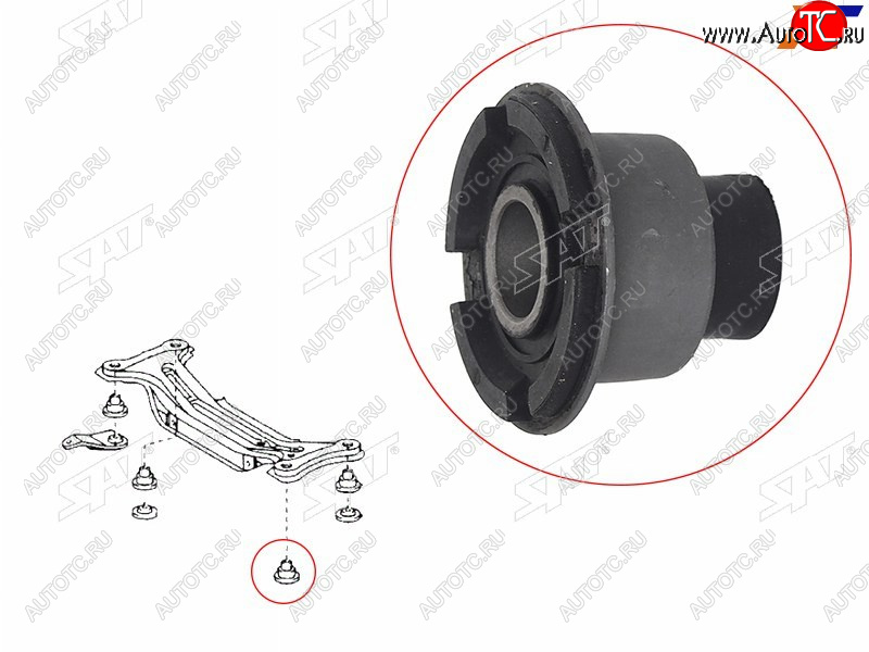 369 р. Сайлентблок задней балки TOYOTA CAMRY 01-15HARRIER 03-12HIGHLANDERKLUGER 00-13WINDOM 01-06LEXUS SAT ST-52272-33040  с доставкой в г. Пермь