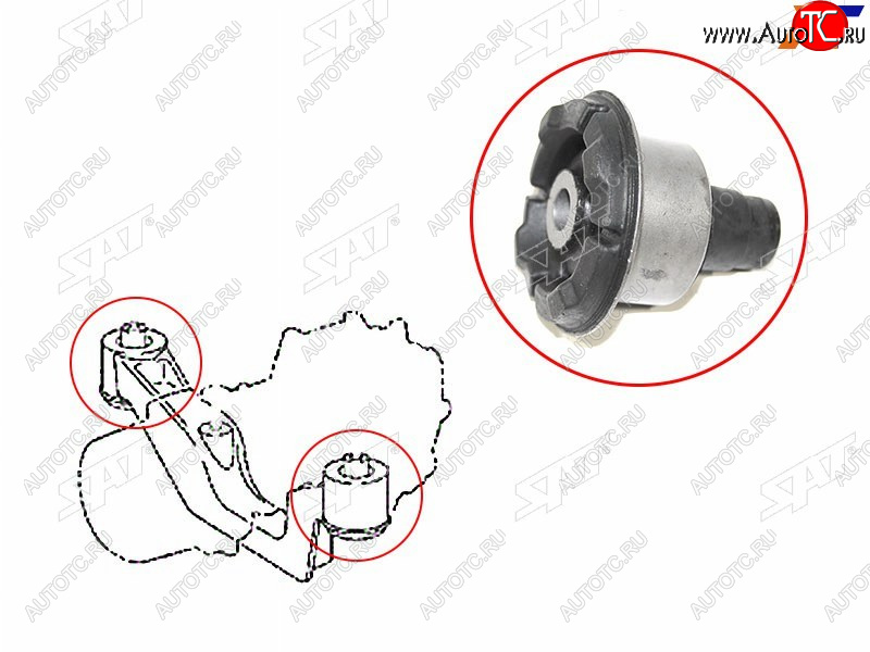 529 р. Сайлентблок Lexus RX 08-15 SAT ST-52380-48070B  с доставкой в г. Пермь