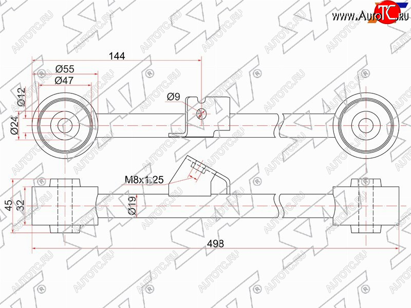 1 999 р. Тяга задняя продольная нижняя HONDA HR-V LH SAT ST-52380-S2H-000  с доставкой в г. Пермь
