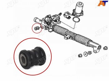 177 р. Втулка рулевой рейки Honda Civic 00-06  Civic Ferio 00-05  Fit 01-07  Mobilio 01-08 SAT ST-53010-S5S-000B  с доставкой в г. Пермь. Увеличить фотографию 2