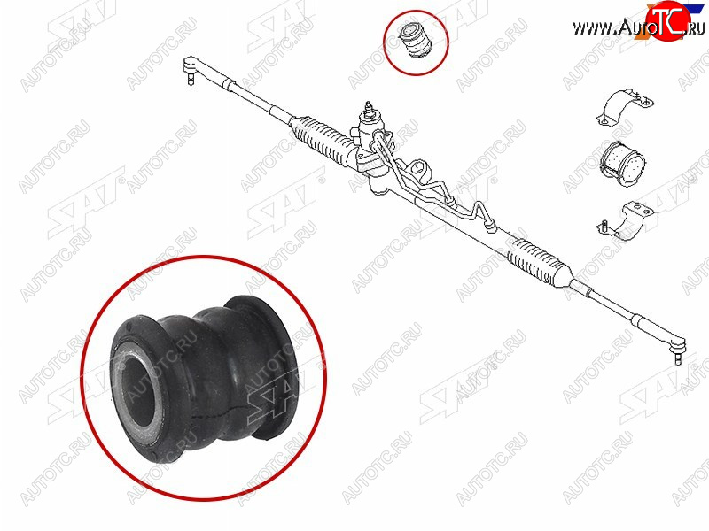 273 р. Втулка рулевой рейки Nissan AD 99-02  Almera 00-06  Sunny 98-04  Wingroad 99-05 SAT ST-54444-6M000B  с доставкой в г. Пермь