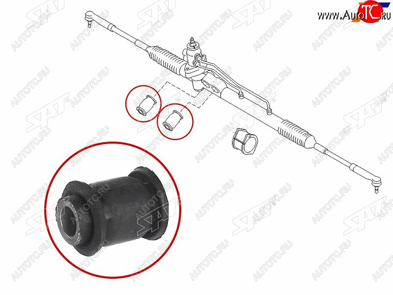 205 р. Втулка рулевой рейки Nissan Cefiro 98-03  Maxima 95-00 SAT ST-54444-5Y500B  с доставкой в г. Пермь