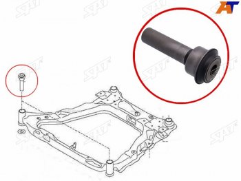 739 р. Сайлентблок Nissan Juke 10-20  Qashqai 06-13  X-Trail 07-15  Dualis 07-14  Renault Koleos 08-16 SAT ST-54466-JD000  с доставкой в г. Пермь. Увеличить фотографию 1