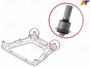 619 р. Сайлентблок Nissan Juke 10-20  Qashqai 06-13  X-Trail 07-15  Dualis 07-14  Renault Koleos 08-16 SAT ST-54467-JD00A  с доставкой в г. Пермь. Увеличить фотографию 1