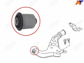 399 р. Сайлентблок Nissan Pathfinder 95-04  Terrano 95-02  Infiniti QX4 96-03  Nissan Elgrand 97-02 SAT ST-54560-0W000  с доставкой в г. Пермь. Увеличить фотографию 2