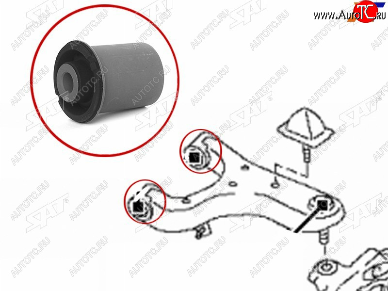 629 р. Сайлентблок Nissan Patrol 10-19  Infiniti QX56 10-13  QX80 13-20 SAT ST-54560-1LB0A  с доставкой в г. Пермь