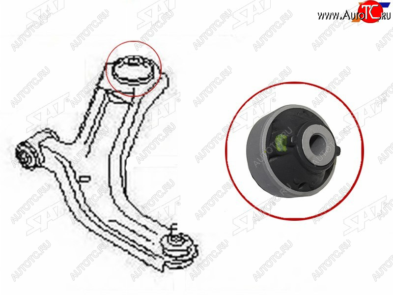 389 р. Сайлентблок Nissan AD 06-16  Juke 10-20  Leaf 09-17  March 02-10  Infiniti JX35 12-14  QX60 14- SAT ST-54570-ED50A  с доставкой в г. Пермь