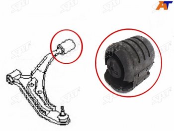 499 р. Сайлентблок задний переднего рычага Nissan Sunny B14, AD Y10, Pulsar N15                             SAT ST-54570-0M020  с доставкой в г. Пермь. Увеличить фотографию 1
