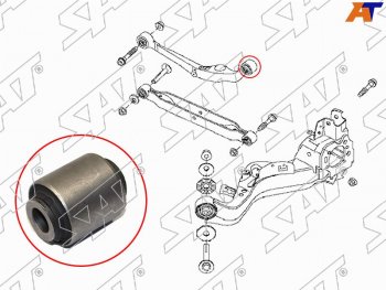 379 р. Сайлентблок Nissan Juke 10-20  Qashqai 06-22  Serena 05-16  X-Trail 07-15 SAT ST-55120-JD000  с доставкой в г. Пермь. Увеличить фотографию 1