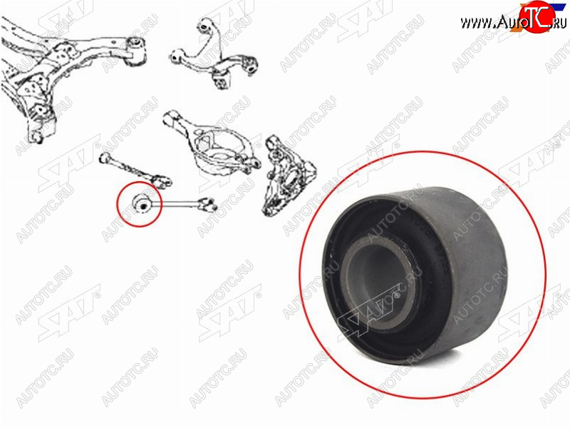 399 р. Сайлентблок задней продольной тяги NISSAN TEANA 08-14MURANO 07-ELGRAND 10-PATHFINDER 12-INFINIT SAT ST-55149-JP00A  с доставкой в г. Пермь