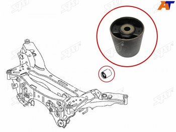 629 р. Сайлентблок Nissan Qashqai 06-22  X-Trail 07-22  Dualis 07-14  Qashqai+2 08-14 SAT ST-55476-JD600  с доставкой в г. Пермь. Увеличить фотографию 1