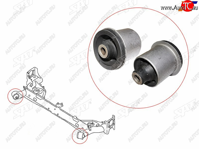 969 р. Сайлентблок Nissan Juke 10-20  Leaf 09-17 SAT ST-55501-1KK0A  с доставкой в г. Пермь