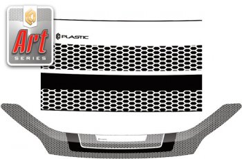 Дефлектор капота CA-Plastic Daihatsu Mira e:S  LA350S,LA360S (2017-2025) (серия ART белая)