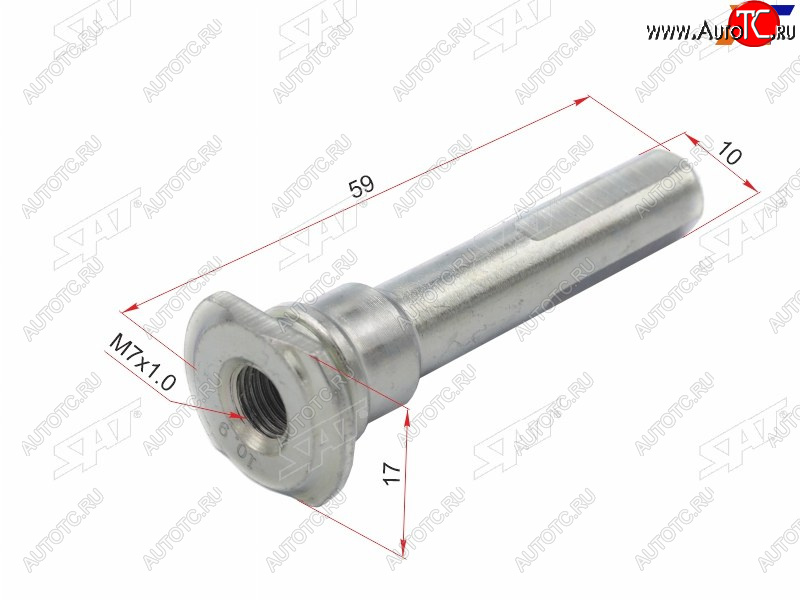 107 р. Направляющая суппорта FR HYUNDAI SANTA FE 00-06TERRACAN 01-TIBURON 96- SAT ST-58161-33000  с доставкой в г. Пермь